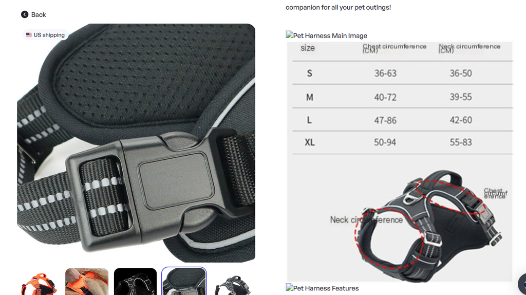 No-Pull Dog Harness with Control Handle