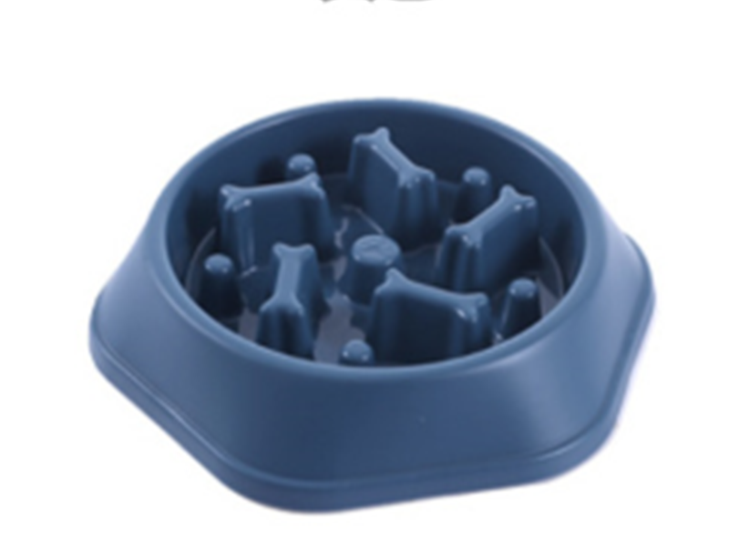 Bone-Shaped Slow Feeder Dog Bowl