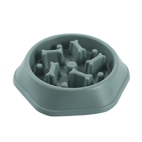 Bone-Shaped Slow Feeder Dog Bowl