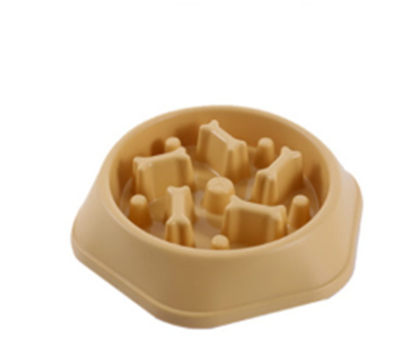 Bone-Shaped Slow Feeder Dog Bowl